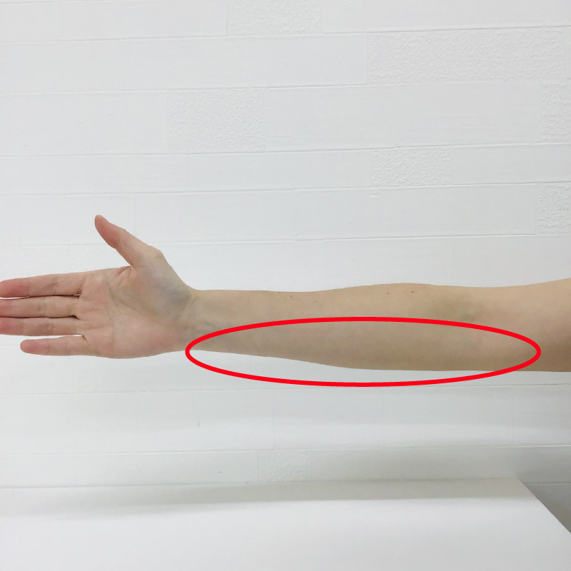 手のひらのストレッチ