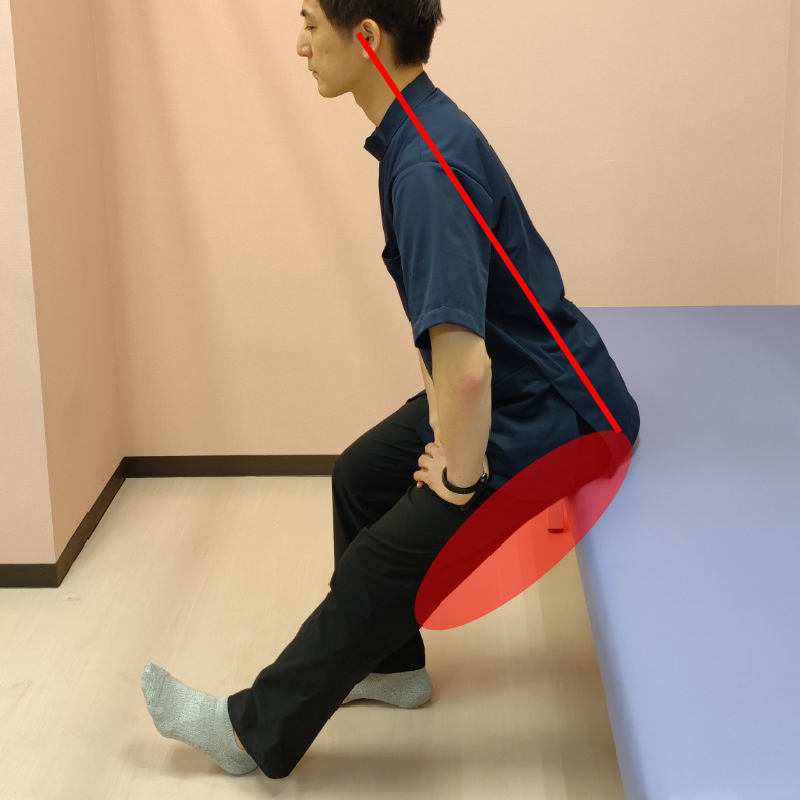 太もも後ろのストレッチ